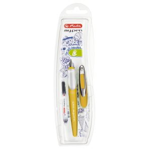 Stilou My.Pen penita L galben mustar/alb - blister