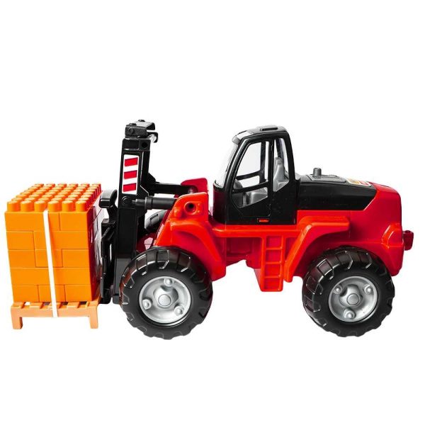Stivuitor+palet cuburi - PowerTruck, 48x22x23 cm, Wader - imagine 2
