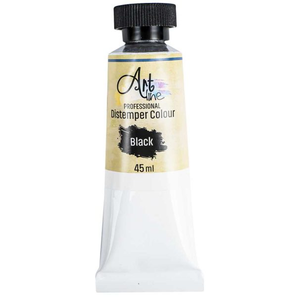 Tempera Art, NEGRU, 45ml, 6buc/set - ARTLINE - imagine 3