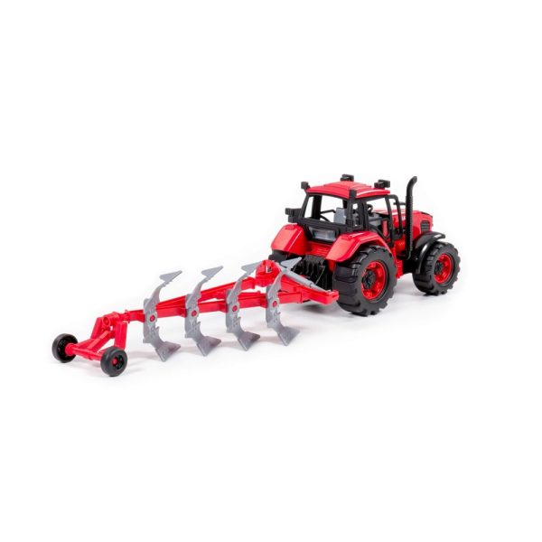 Tractor cu plug, 44,5x11.5x14.7 cm, Polesie - imagine 5
