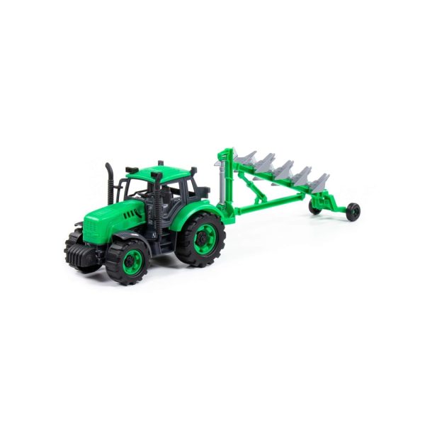 Tractor cu plug, cu frictiune, 45.5x11.5x14.5 cm, Polesie - imagine 2