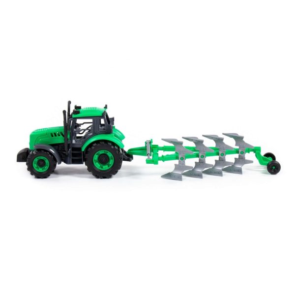 Tractor cu plug, cu frictiune, 45.5x11.5x14.5 cm, Polesie - imagine 3