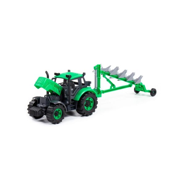 Tractor cu plug, cu frictiune, 45.5x11.5x14.5 cm, Polesie - imagine 7