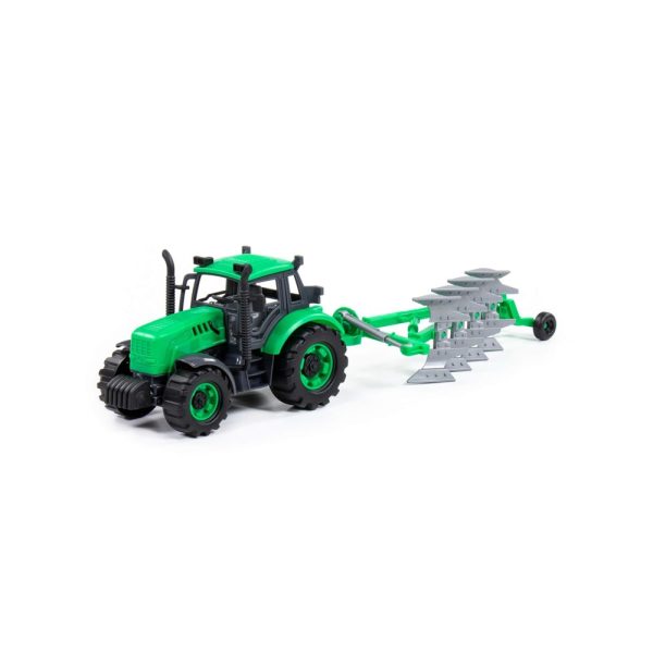 Tractor cu plug, cu frictiune, 45.5x11.5x14.5 cm, Polesie - imagine 8