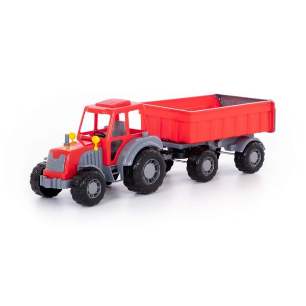Tractor cu remorca - Altay, 59x17x18cm, Polesie - imagine 6