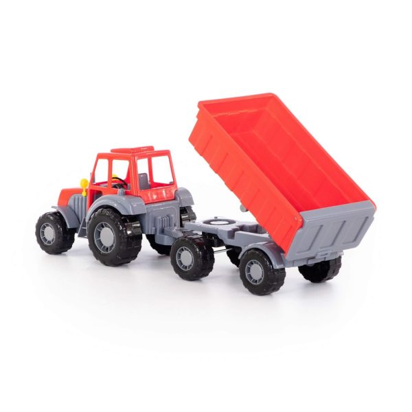 Tractor cu remorca - Altay, 59x17x18cm, Polesie - imagine 7