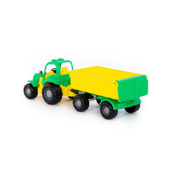 Tractor cu remorca - Hardy, 44x13x14 cm, Polesie - imagine 3