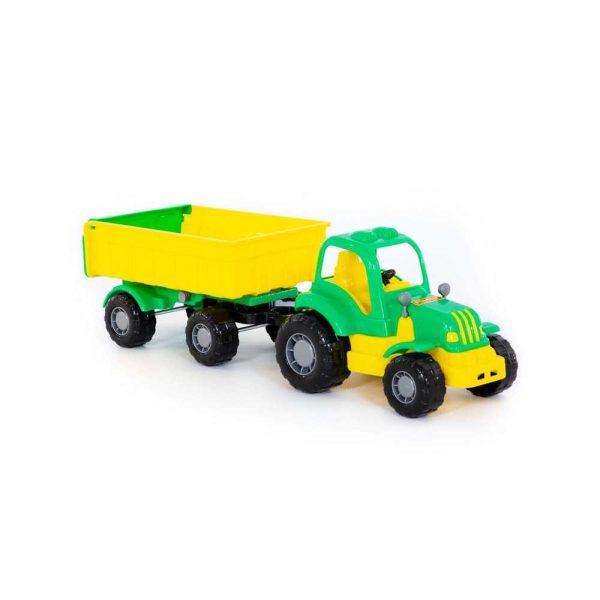 Tractor cu remorca - Hardy, 44x13x14 cm, Polesie - imagine 5