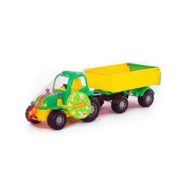Tractor cu remorca - Hardy, 44x13x14 cm, Polesie - imagine 6