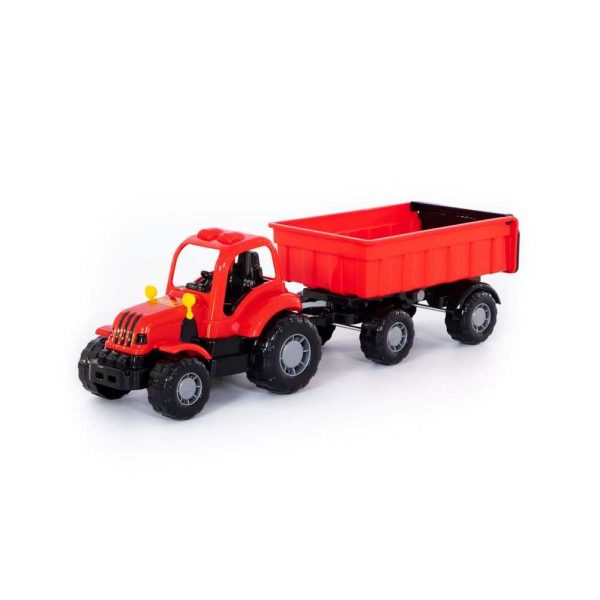 Tractor cu remorca - Hardy, 44x13x14 cm, Polesie - imagine 7