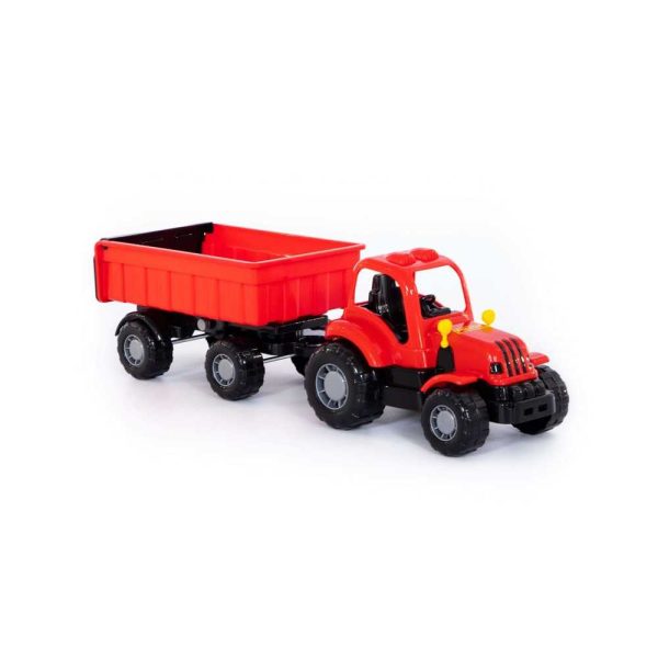 Tractor cu remorca - Hardy, 44x13x14 cm, Polesie - imagine 10