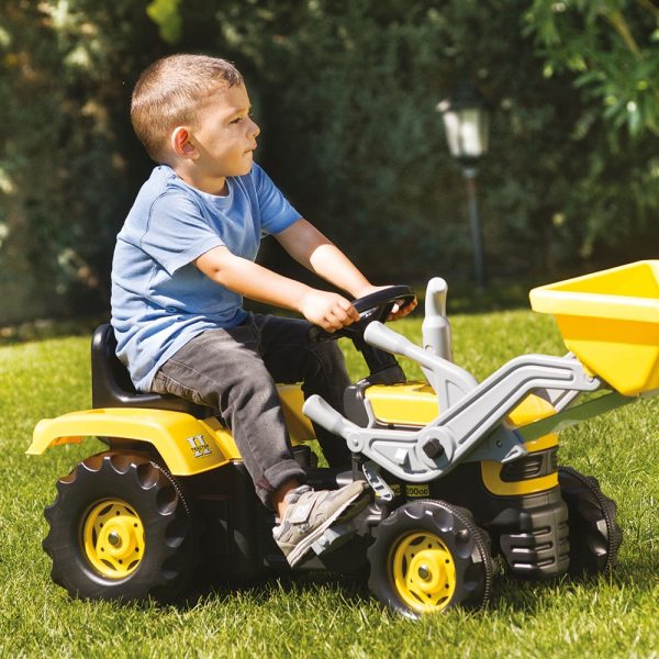 Tractor excavator cu pedale, 53x113x45cm - Dolu - imagine 2