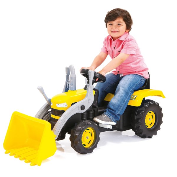 Tractor excavator cu pedale, 53x113x45cm - Dolu - imagine 3