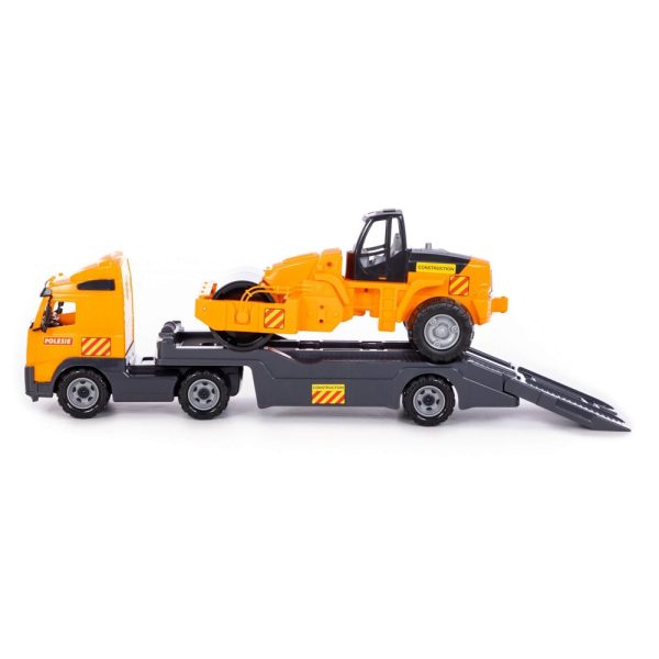 Trailer+cilindru asfalt - Volvo PowerTruck, 89x19x25 cm, Wader - imagine 2