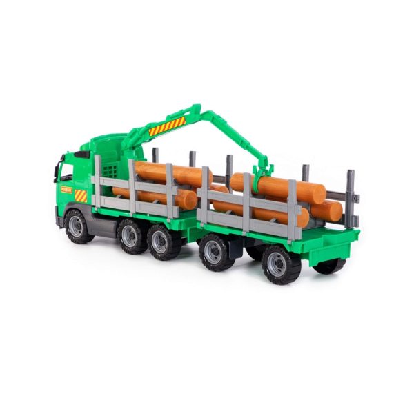 Trailer+remorca+lemne - Volvo PowerTruck, 77x19x25 cm, Wader - imagine 4