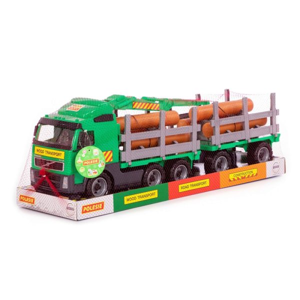 Trailer+remorca+lemne - Volvo PowerTruck, 77x19x25 cm, Wader - imagine 5