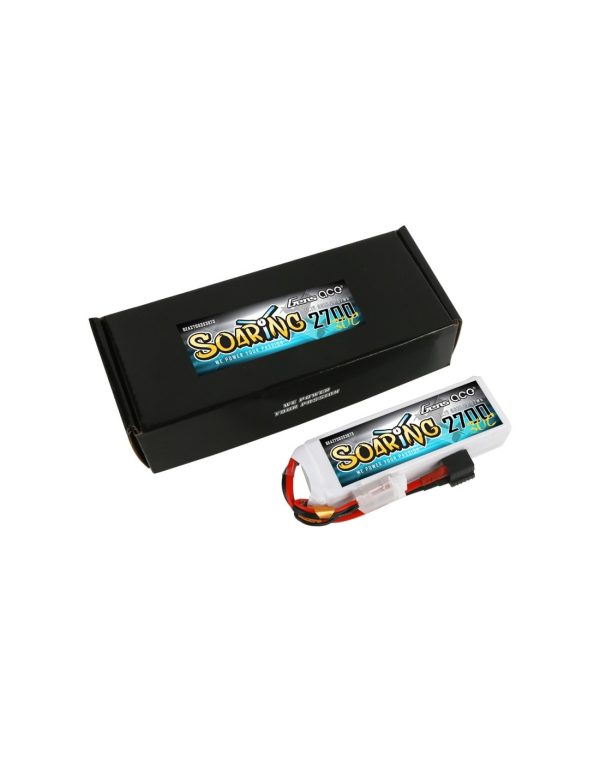 Acumulator Lipo Gens Ace - Soaring - 2700mAh - 11.1V - 30C - 3S1P cu EC3/XT60/T-plug - imagine 2