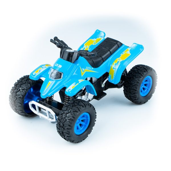 ATV din metal, cu frictiune, 12 buc/set - imagine 2
