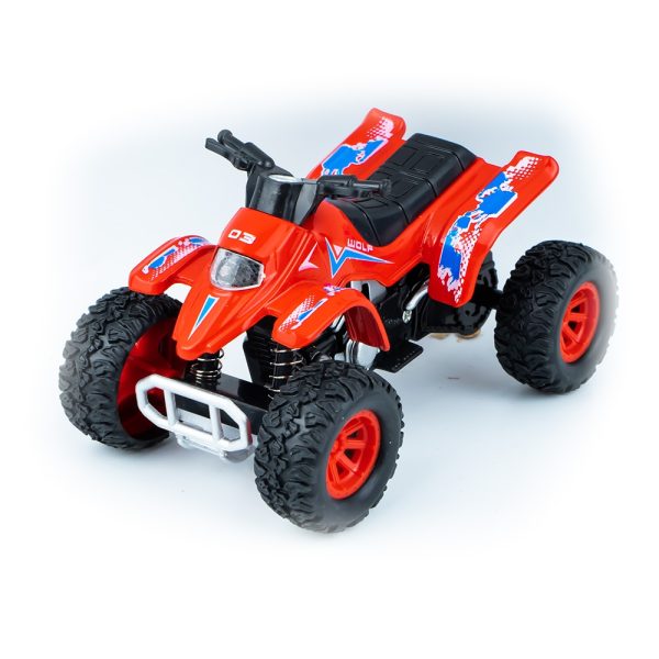 ATV din metal, cu frictiune, 12 buc/set - imagine 3