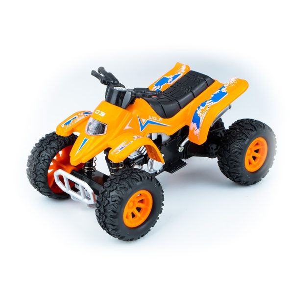 ATV din metal, cu frictiune, 12 buc/set - imagine 4