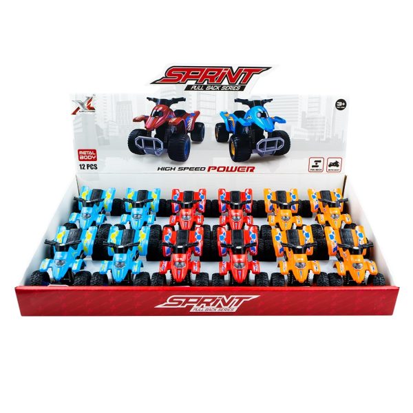ATV din metal, cu frictiune, 12 buc/set - imagine 5
