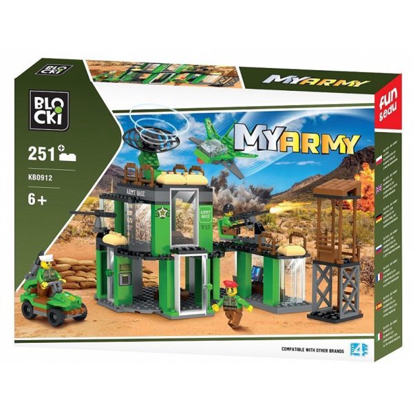 Blocki My Army, Baza militara, 251 piese - imagine 7