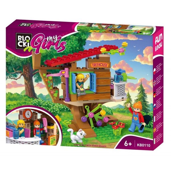 Blocki My Girls, Casa din copac, 155 piese - imagine 5