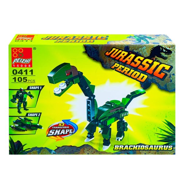 Cuburi constructii, Dinozaur, 8 seturi/cutie - imagine 2