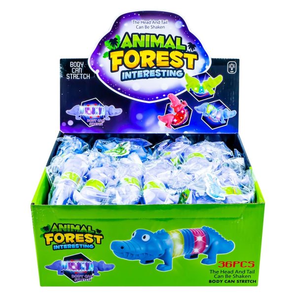 Jucarii antistres, Crocodili, cu lumina, 36 buc/set - imagine 3