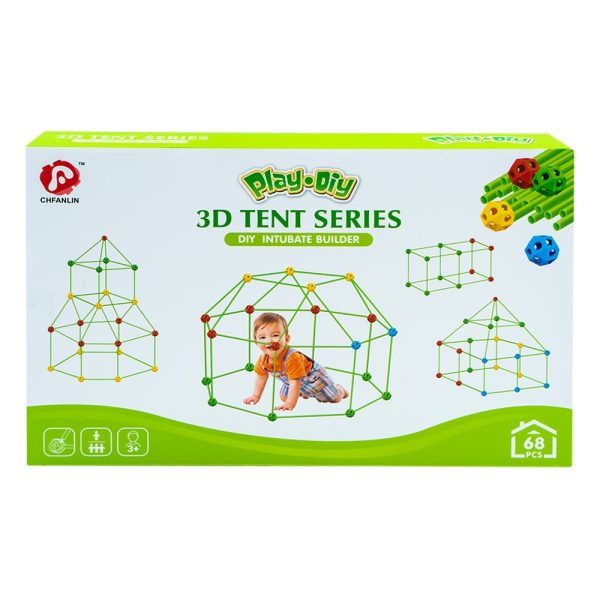 Set de constructie 3D, cort - imagine 3