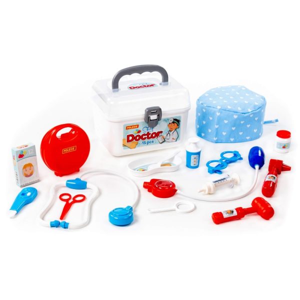 Set doctor in gentuta, 15 piese, 21.1x17.5x15.5 cm, Polesie - imagine 2