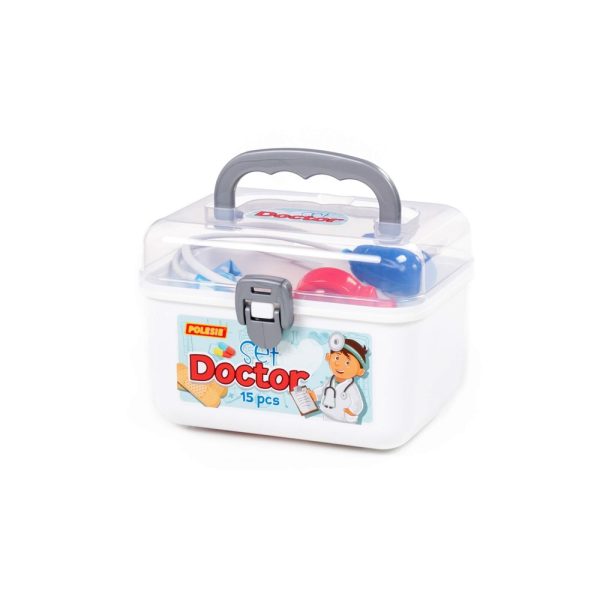 Set doctor in gentuta, 15 piese, 21.1x17.5x15.5 cm, Polesie - imagine 7