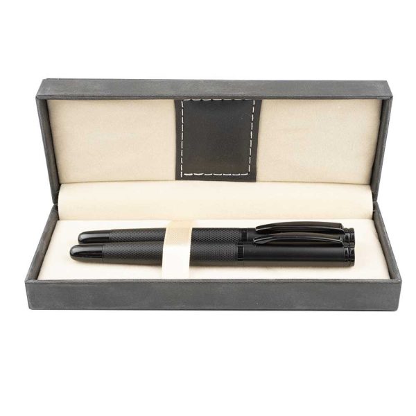 Set pix + stilou negru, etui negru - NEBO - imagine 3