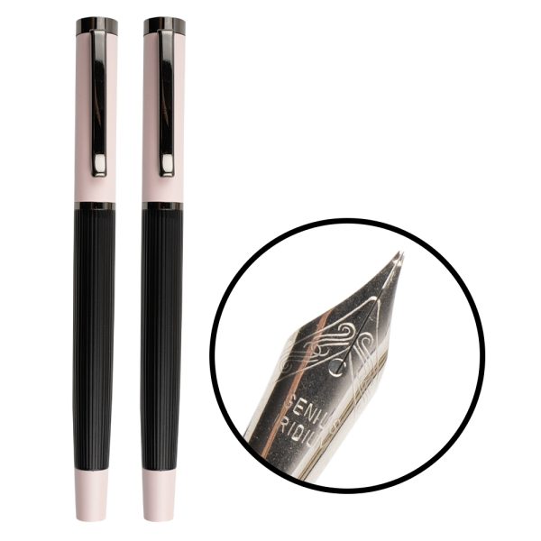 Set pix + stilou roz, etui negru - NEBO - imagine 2
