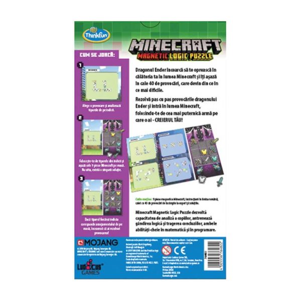 Thinkfun - Minecraft Magnetic, lb. romana - imagine 5