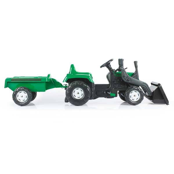 Tractor excavator cu pedale si remorca Ranchero 171cm - Dolu - imagine 4