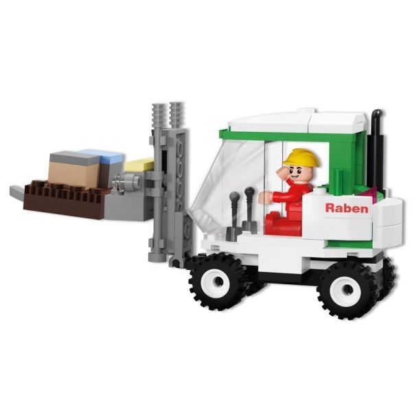 Blocki Raben, Camion cu remorca, 377 piese - imagine 6