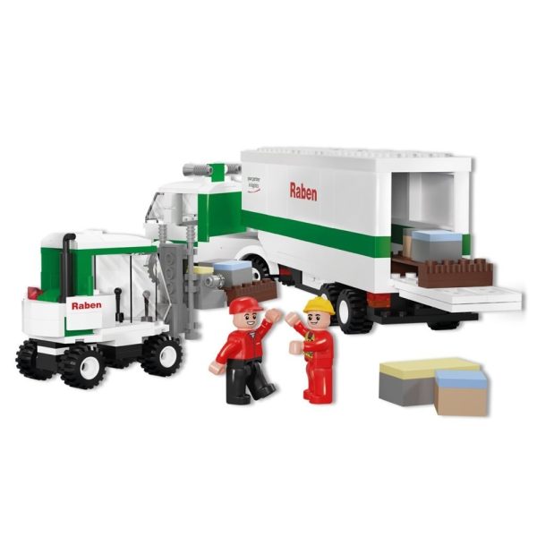 Blocki Raben, Camion cu remorca, 377 piese - imagine 2