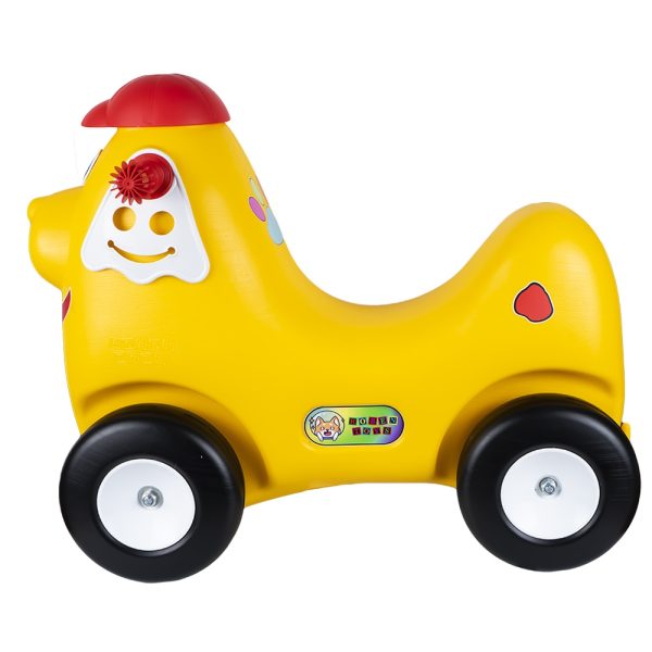 Catel cu roti, galben - ROBENTOYS - imagine 2