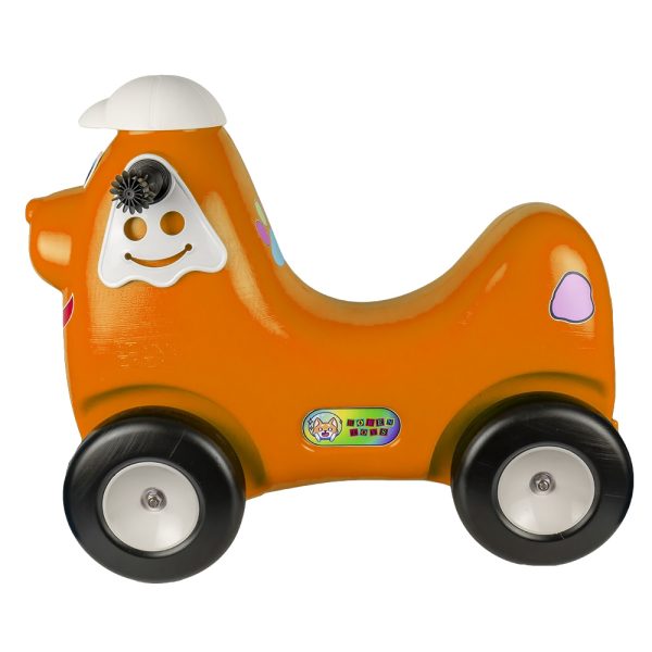 Catel cu roti, portocaliu - ROBENTOYS - imagine 2