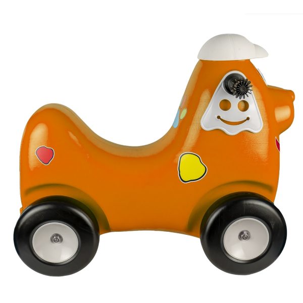 Catel cu roti, portocaliu - ROBENTOYS - imagine 4