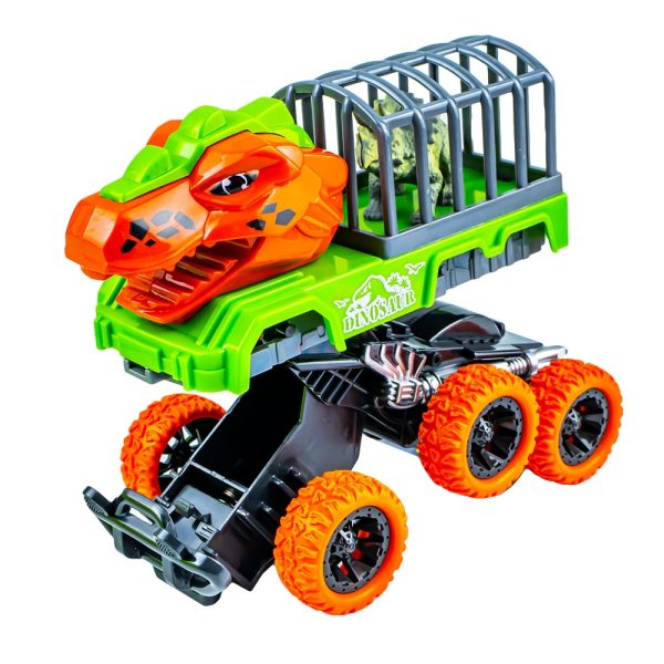 Masinute Dinozauri, cu frictiune, 8 buc/set - imagine 2