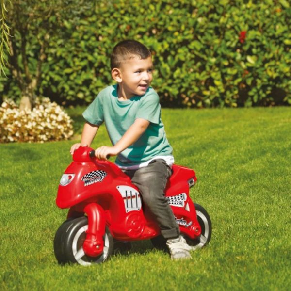 Motocicleta fara pedale, rosu, 50x71x27 cm - Dolu - imagine 2