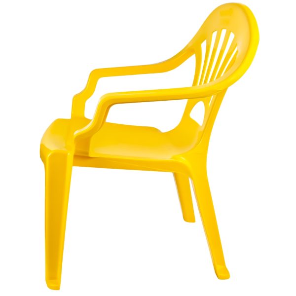 Scaunel din plastic, galben, 40x35x54.5 cm - ROBENTOYS - imagine 3