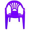 Scaunel din plastic, mov, 40x35x54.5 cm - ROBENTOYS - imagine 2
