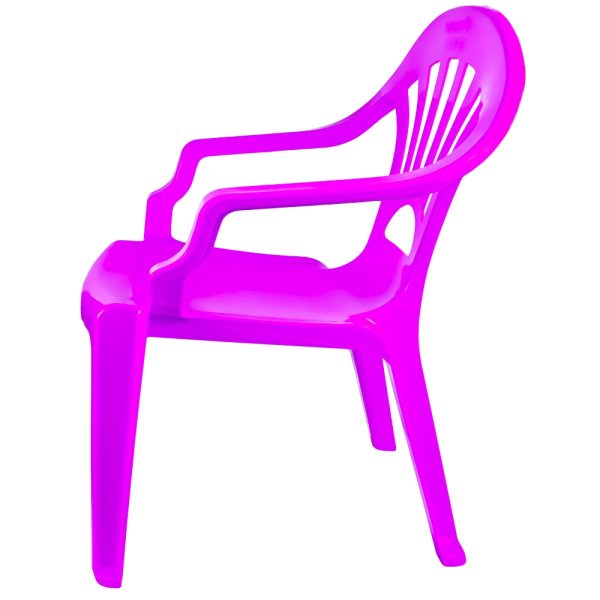 Scaunel din plastic, roz, 40x35x54.5 cm - ROBENTOYS - imagine 3