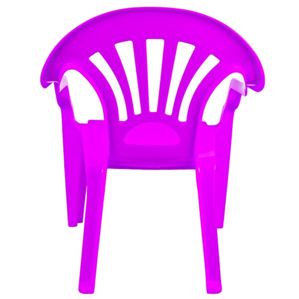 Scaunel din plastic, roz, 40x35x54.5 cm - ROBENTOYS - imagine 4