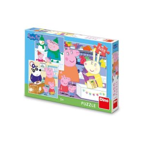 Puzzle 3x55 piese, Peppa Pig - DINO TOYS