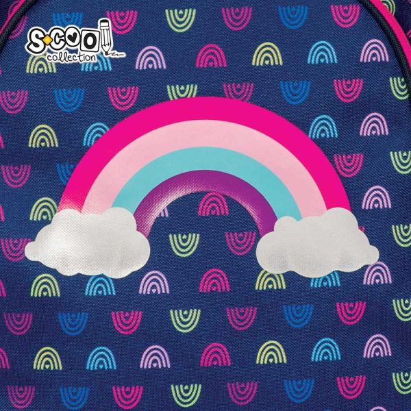 Ghiozdan anatomic RAINBOW, 38x39x19.5 cm - S-COOL - imagine 5