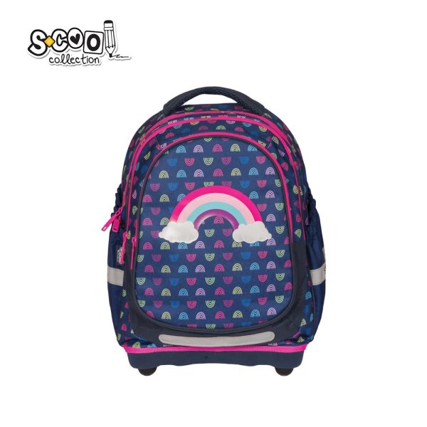 Ghiozdan anatomic RAINBOW, 38x39x19.5 cm - S-COOL